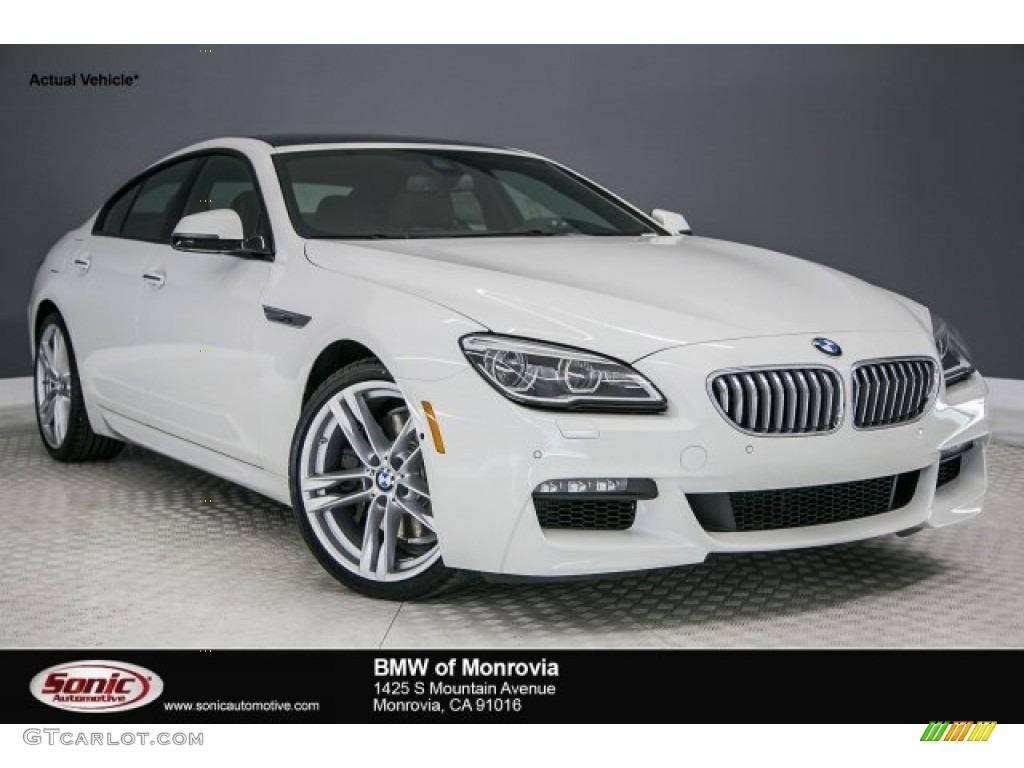 2017 6 Series 650i Gran Coupe - Alpine White / Vermilion Red photo #1