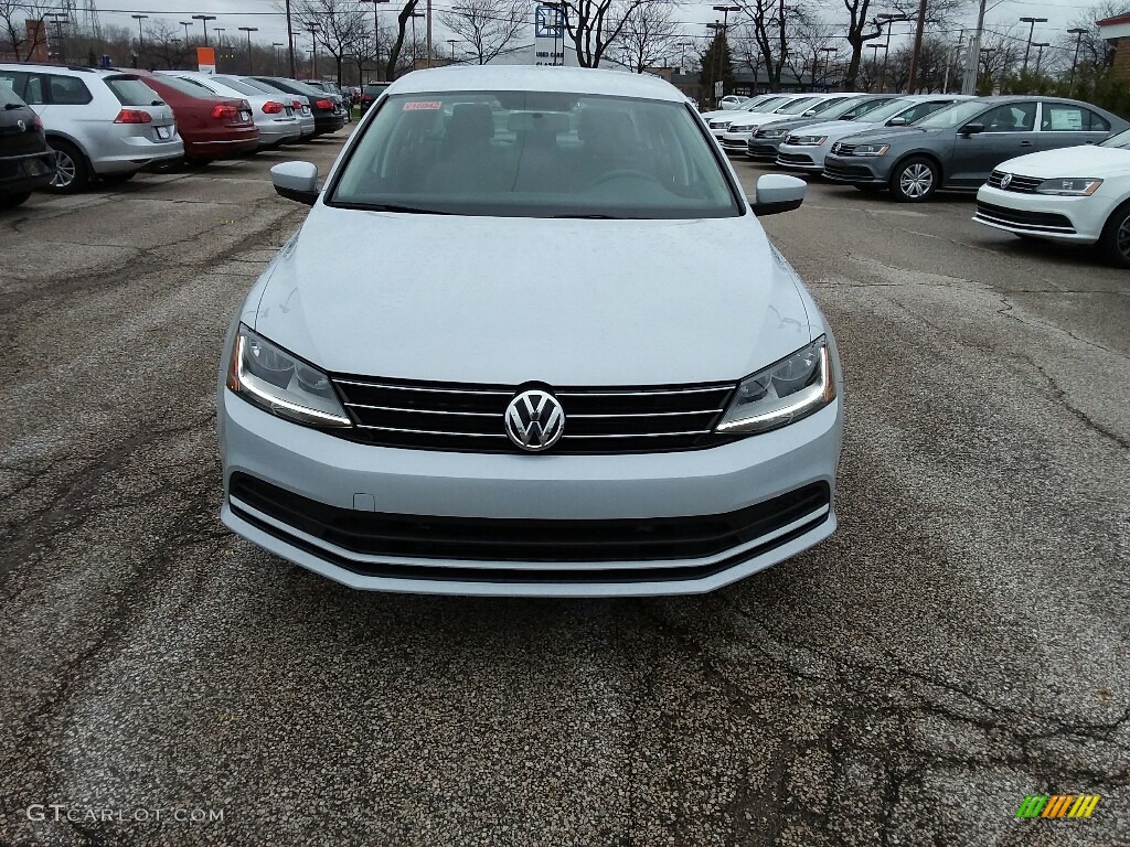 2017 Jetta S - White Silver / Black/Palladium Gray photo #2