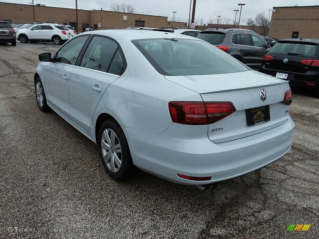 2017 Jetta S - White Silver / Black/Palladium Gray photo #4