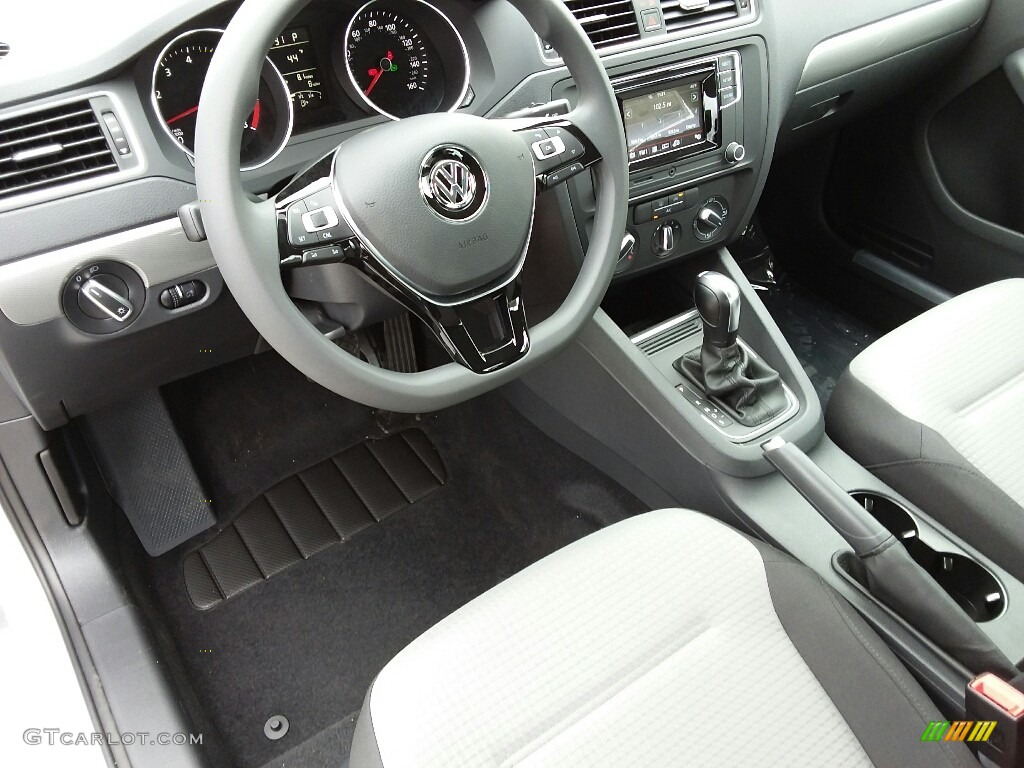 2017 Jetta S - White Silver / Black/Palladium Gray photo #5