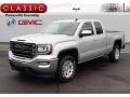 2017 Quicksilver Metallic GMC Sierra 1500 SLE Double Cab 4WD  photo #1