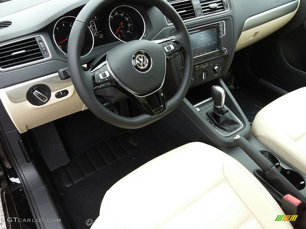 2017 Jetta SE - Black / Cornsilk Beige photo #5