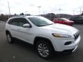 2017 Bright White Jeep Cherokee Limited 4x4  photo #7