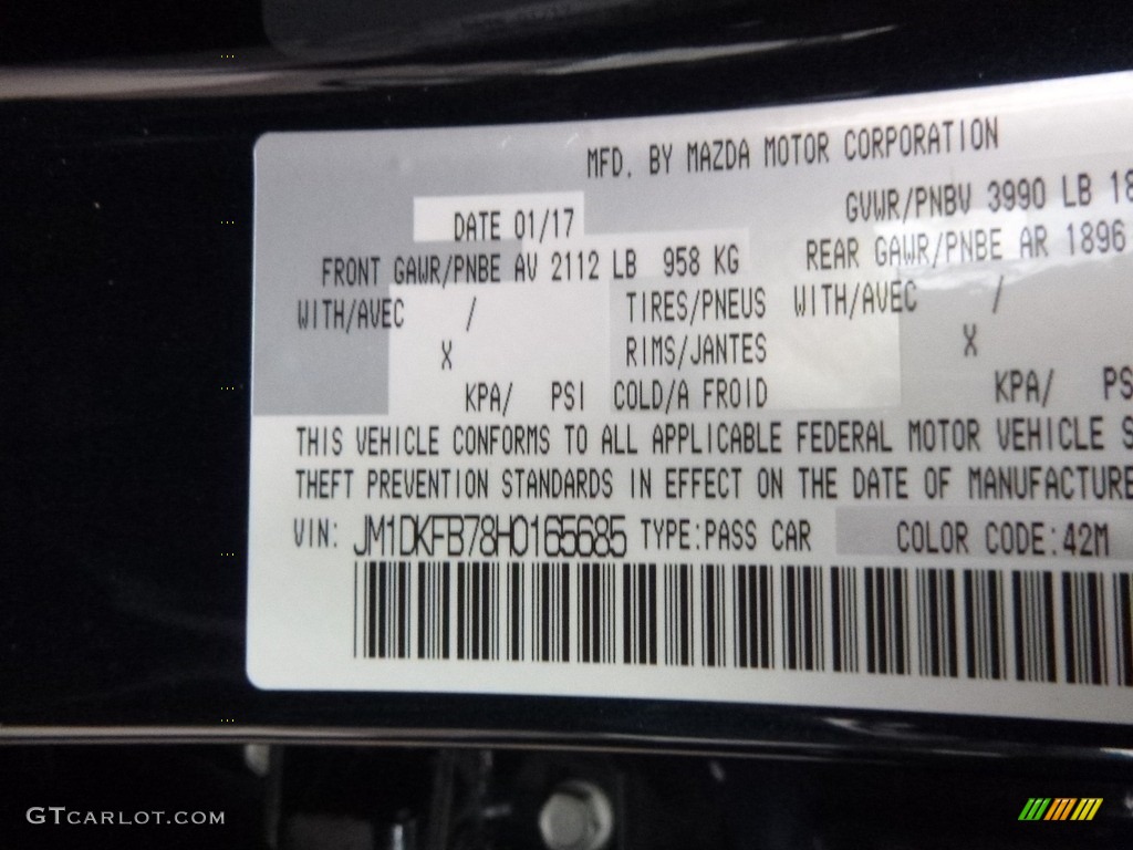 2017 Mazda CX-3 Sport AWD Color Code Photos