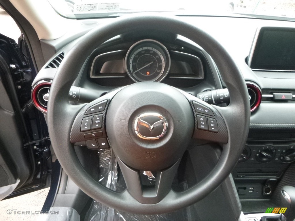 2017 Mazda CX-3 Sport AWD Black Steering Wheel Photo #119507062