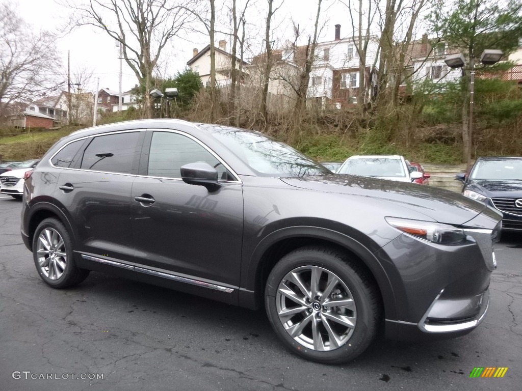 2017 CX-9 Signature AWD - Machine Gray Metallic / Signature Auburn photo #1