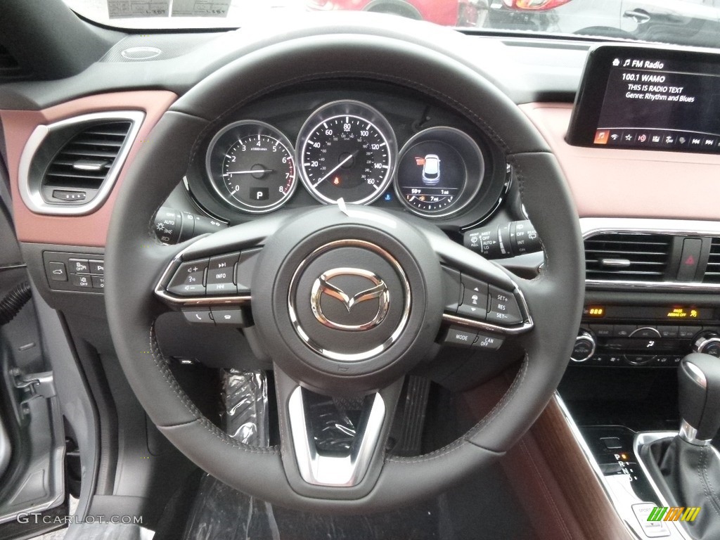 2017 Mazda CX-9 Signature AWD Signature Auburn Steering Wheel Photo #119508375