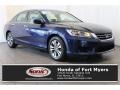 2014 Obsidian Blue Pearl Honda Accord LX Sedan  photo #1
