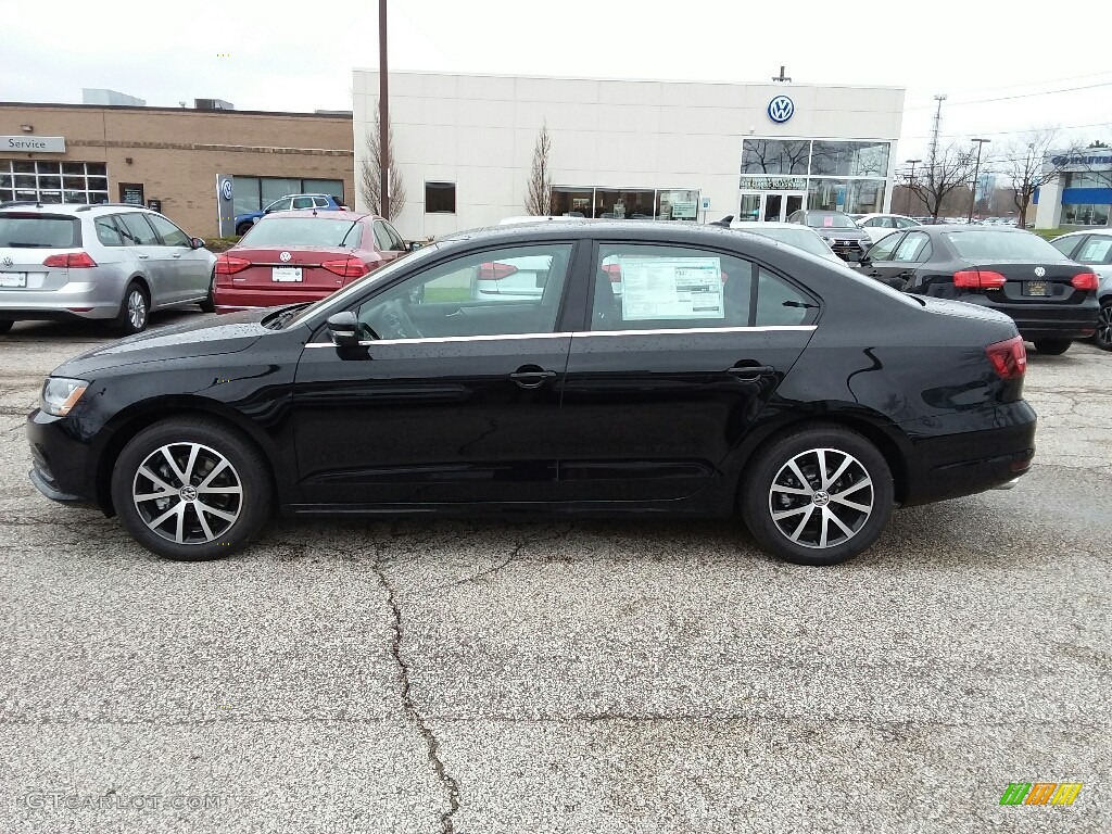 Black 2017 Volkswagen Jetta SE Exterior Photo #119511484
