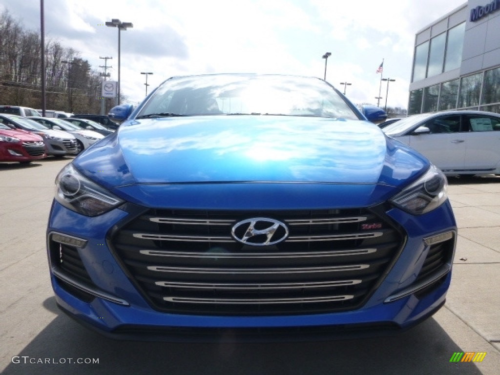 2017 Elantra Sport - Electric Blue / Black photo #4