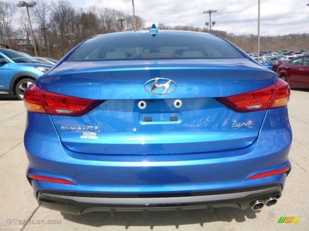 2017 Elantra Sport - Electric Blue / Black photo #6