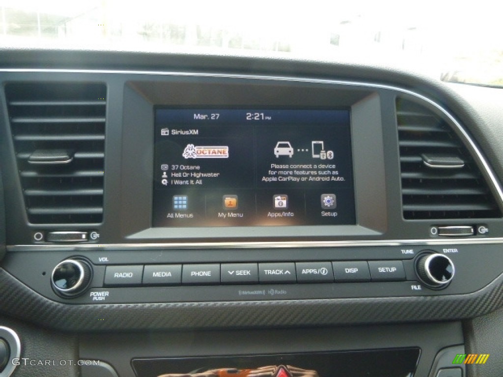 2017 Elantra Sport - Electric Blue / Black photo #14