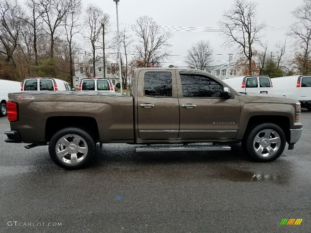 2014 Silverado 1500 LTZ Double Cab 4x4 - Brownstone Metallic / Cocoa/Dune photo #5