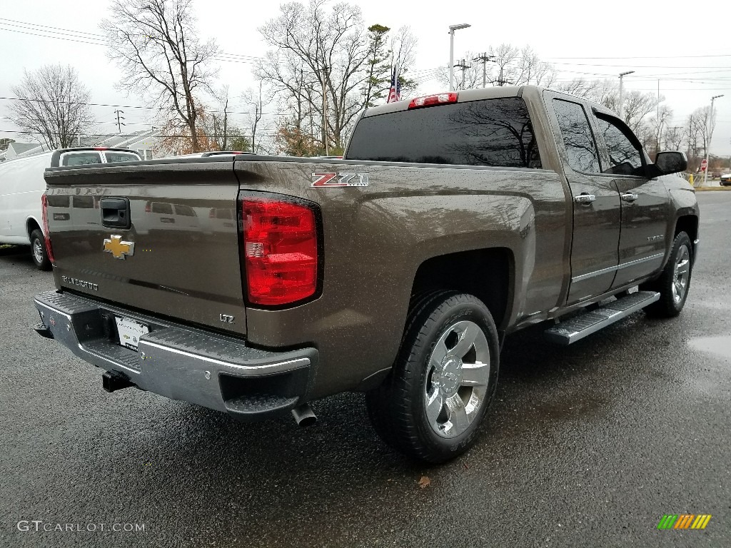 2014 Silverado 1500 LTZ Double Cab 4x4 - Brownstone Metallic / Cocoa/Dune photo #7