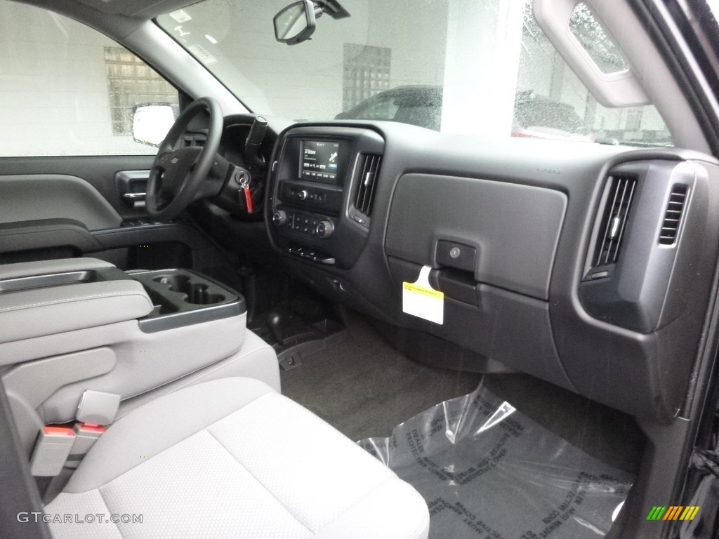 2017 Silverado 1500 Custom Double Cab 4x4 - Black / Dark Ash/Jet Black photo #2