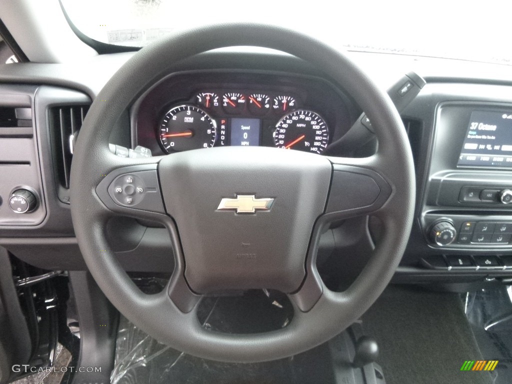 2017 Silverado 1500 Custom Double Cab 4x4 - Black / Dark Ash/Jet Black photo #18