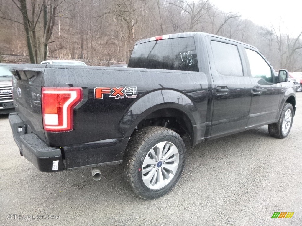 2017 F150 XL SuperCrew 4x4 - Shadow Black / Black photo #2