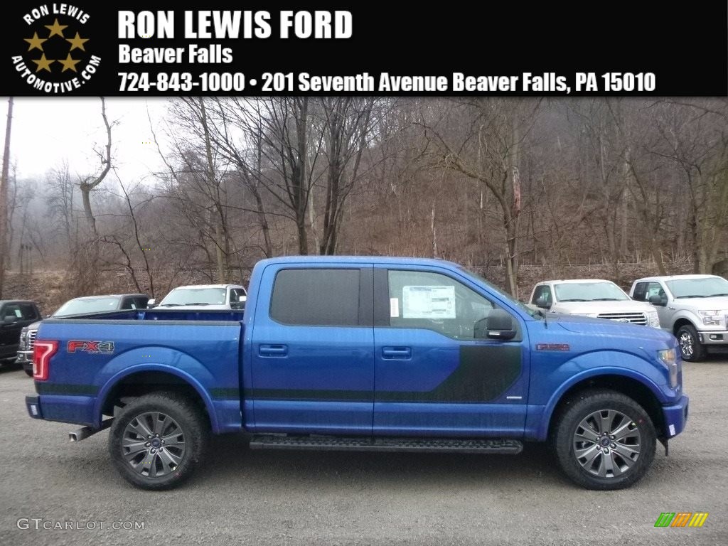 2017 F150 XLT SuperCrew 4x4 - Lightning Blue / Black Special Edition Package photo #1