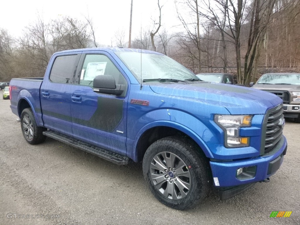 2017 F150 XLT SuperCrew 4x4 - Lightning Blue / Black Special Edition Package photo #8