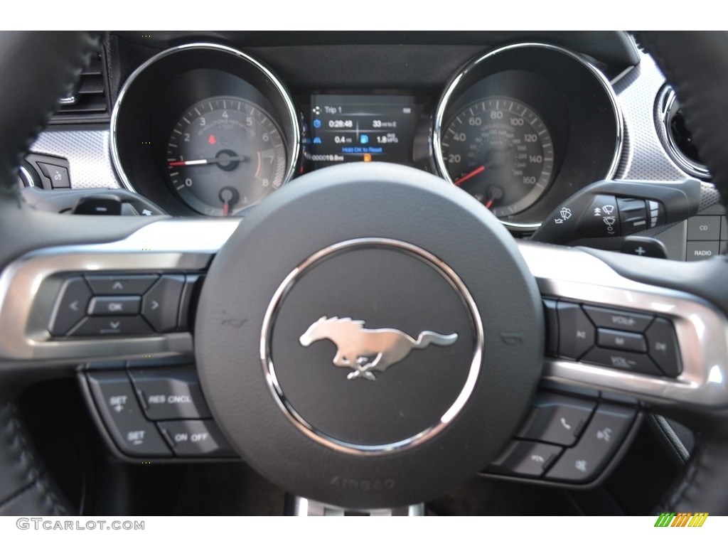 2017 Mustang Ecoboost Coupe - Grabber Blue / Ebony photo #12