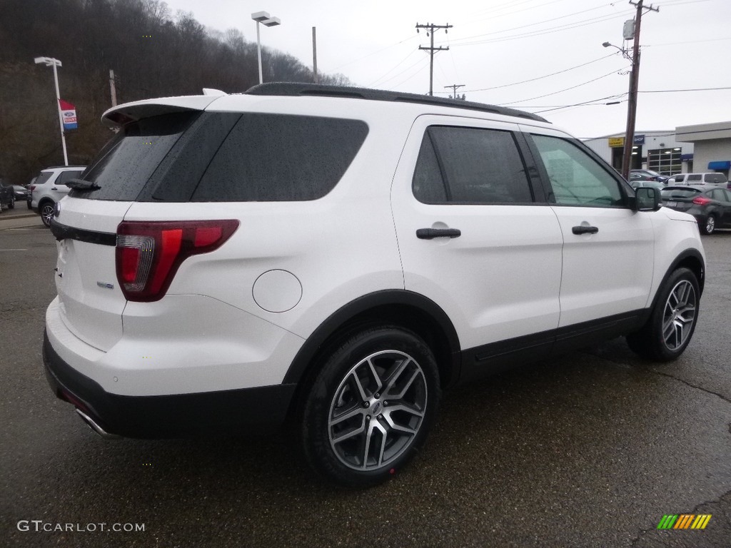 2017 Explorer Sport 4WD - White Platinum / Ebony Black photo #2