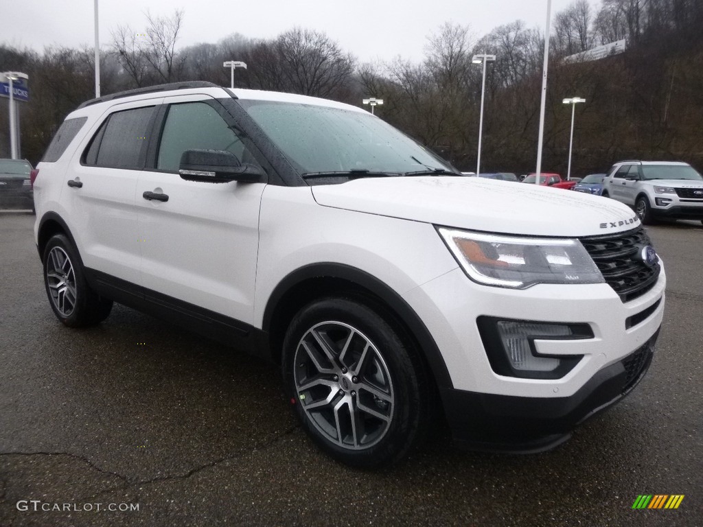 2017 Explorer Sport 4WD - White Platinum / Ebony Black photo #8