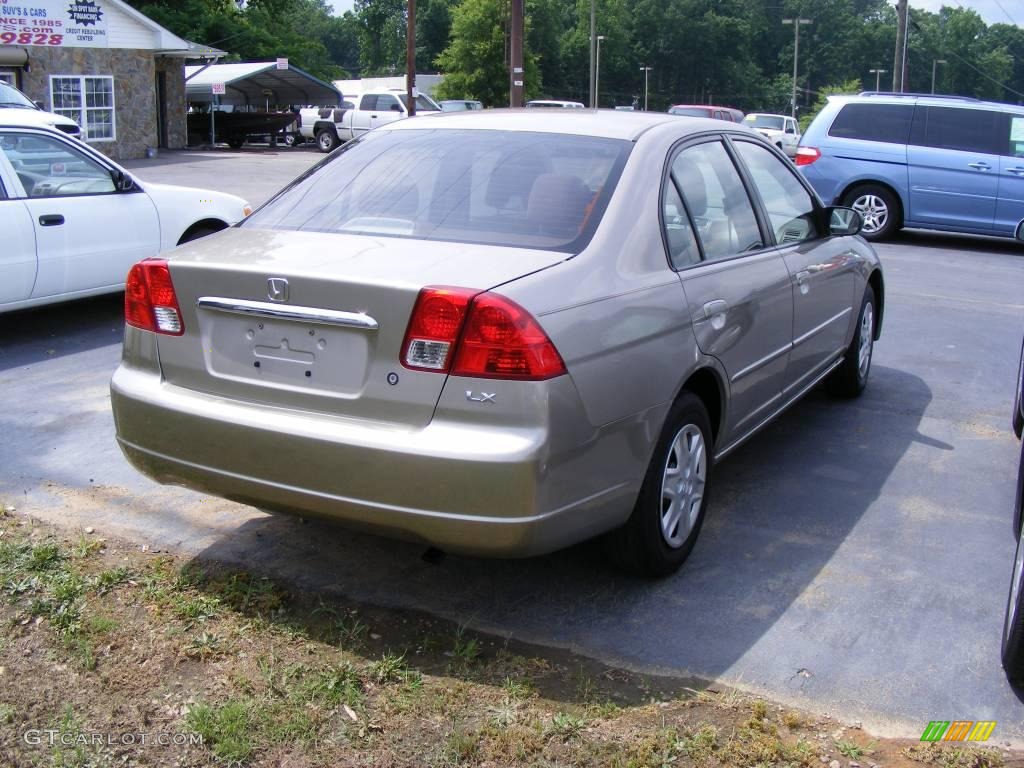 2003 Civic LX Sedan - Shoreline Mist Metallic / Ivory photo #3