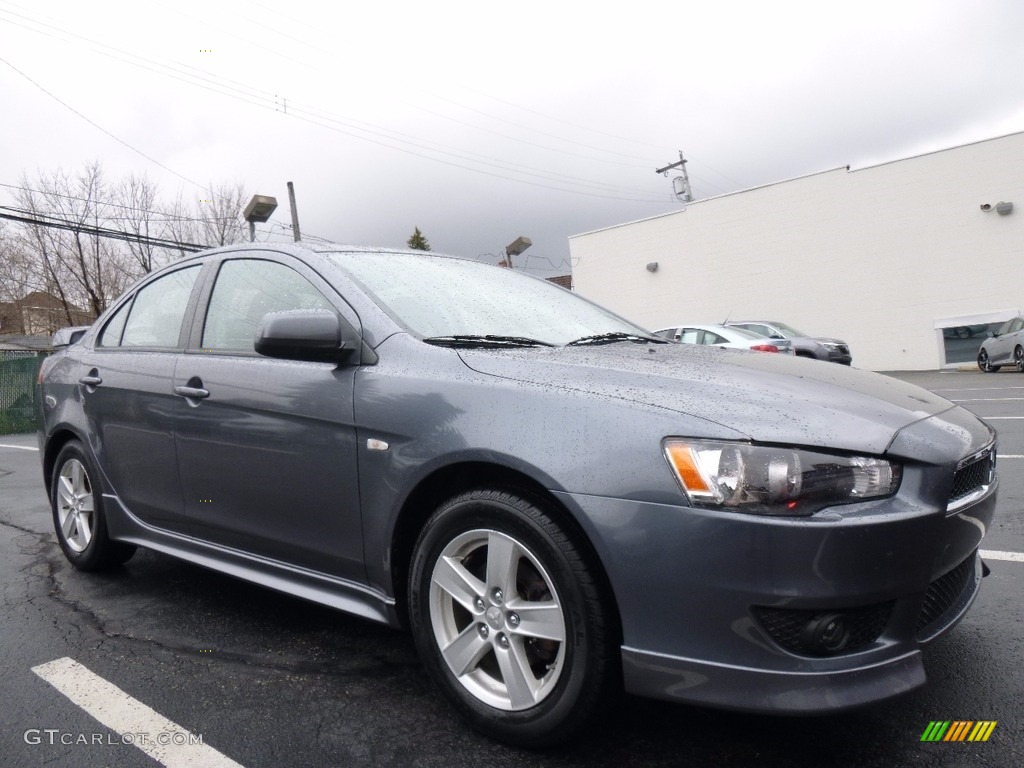 2009 Lancer ES - Graphite Gray Pearl / Black photo #1