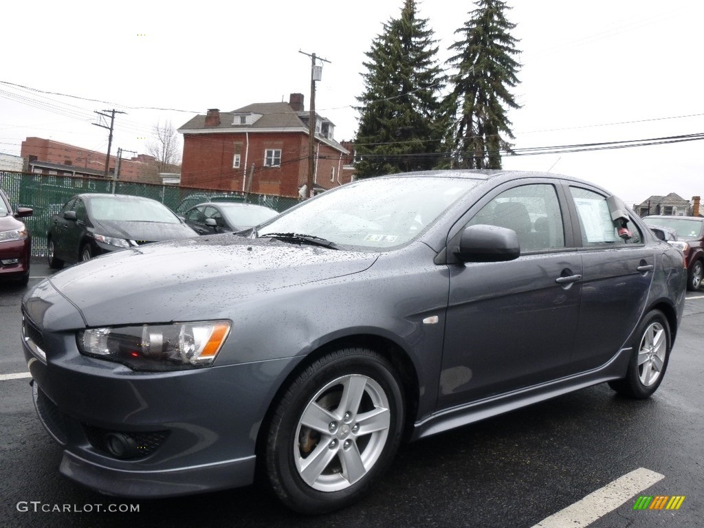2009 Lancer ES - Graphite Gray Pearl / Black photo #3