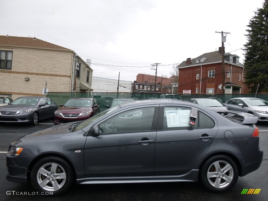 2009 Lancer ES - Graphite Gray Pearl / Black photo #4