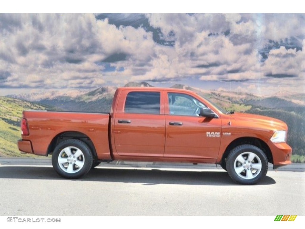 2013 1500 Express Crew Cab 4x4 - Copperhead Pearl / Black/Diesel Gray photo #2