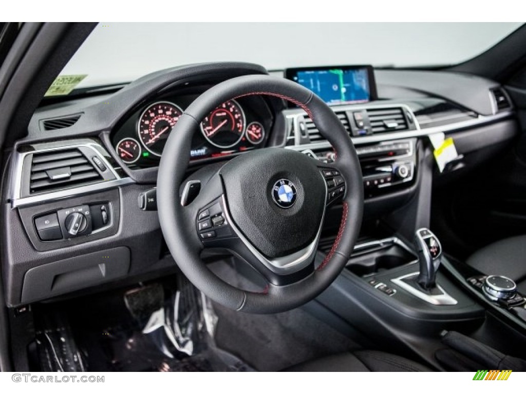 2017 BMW 3 Series 330i Sedan Black Dashboard Photo #119522676