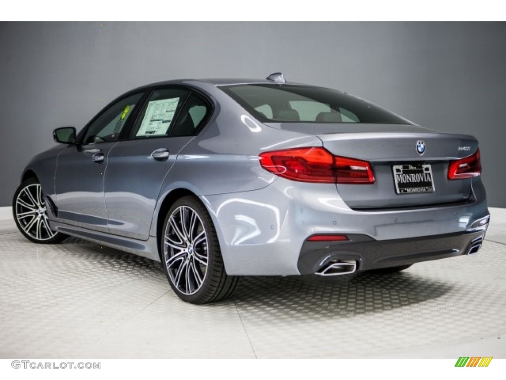 2017 5 Series 540i Sedan - Bluestone Metallic / Black photo #3