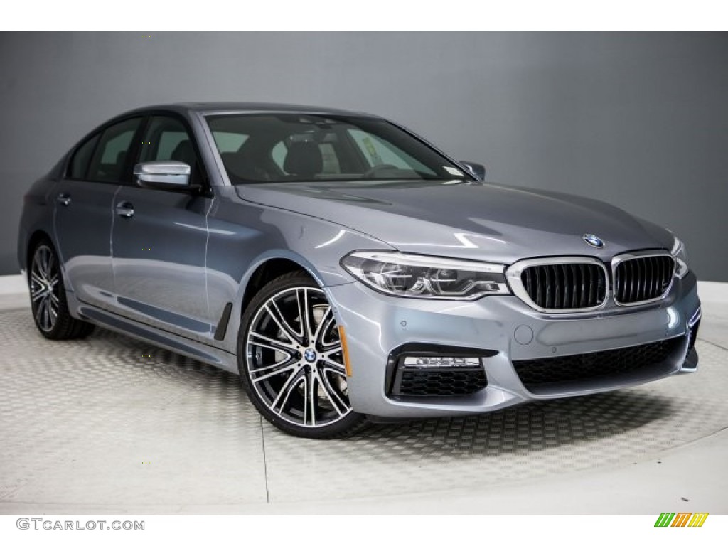 2017 5 Series 540i Sedan - Bluestone Metallic / Black photo #12