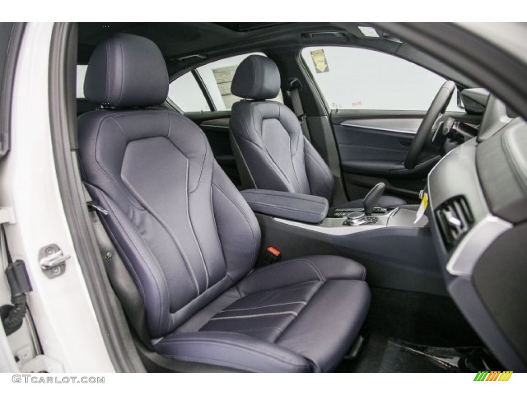 Night Blue Interior 2017 BMW 5 Series 530i Sedan Photo #119523376