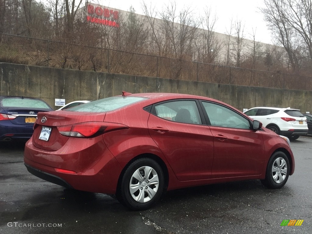 2016 Elantra SE - Red / Gray photo #4