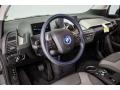 Deka Dark Cloth w/Blue Highlights 2017 BMW i3 with Range Extender Steering Wheel