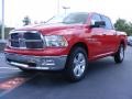 Flame Red 2009 Dodge Ram 1500 Big Horn Edition Crew Cab