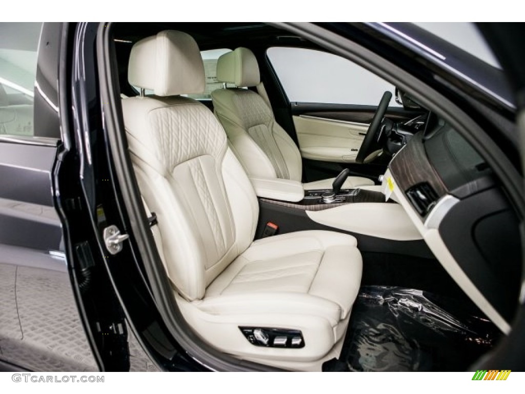 Ivory White Interior 2017 BMW 5 Series 540i Sedan Photo #119528890