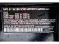 416: Carbon Black Metallic 2017 BMW 5 Series 540i Sedan Color Code