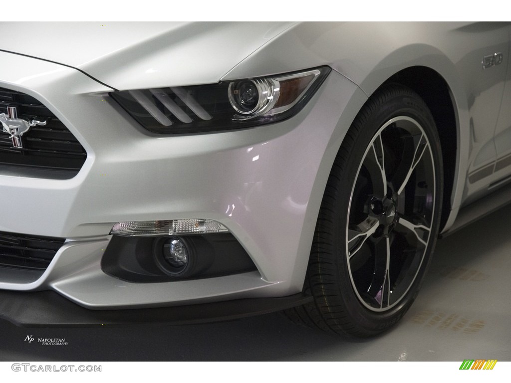 2017 Mustang GT California Speical Coupe - Ingot Silver / California Special Ebony Leather/Miko Suede photo #2