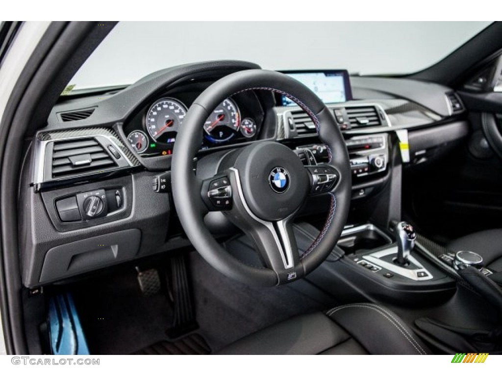 2017 BMW M3 Sedan Black Dashboard Photo #119529214