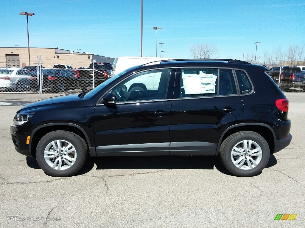 2017 Tiguan Limited 2.0T 4Motion - Deep Black Pearl / Charcoal photo #3