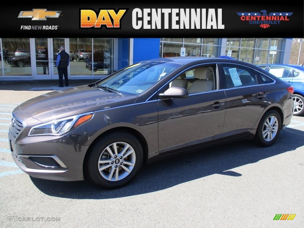 2016 Dark Truffle Hyundai Sonata Se 119525845 Gtcarlot Car 2016 Sonata Se Dark Truffle Beige Photo 1