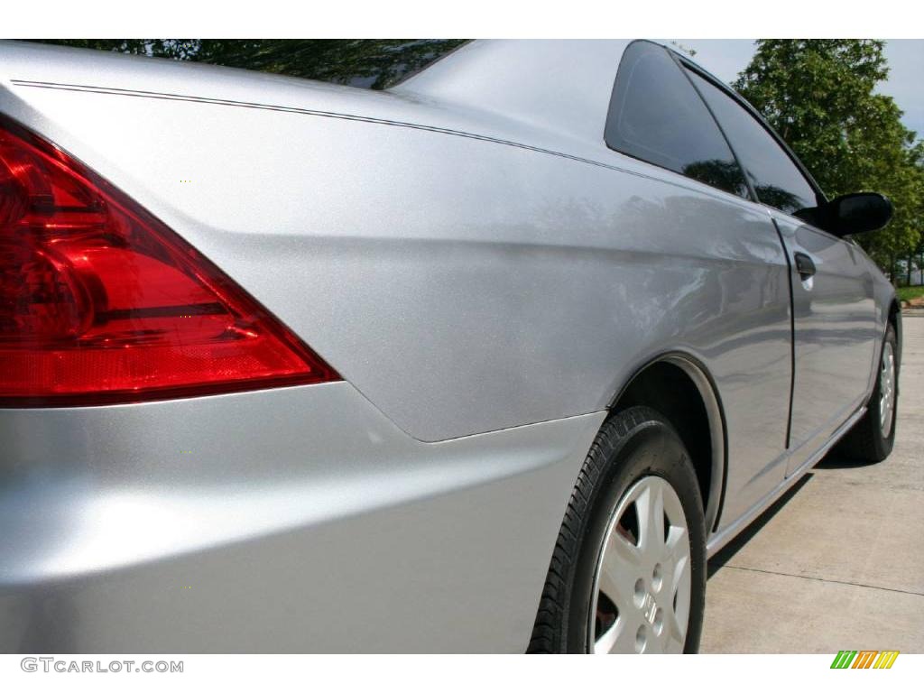 2004 Civic Value Package Coupe - Satin Silver Metallic / Black photo #26