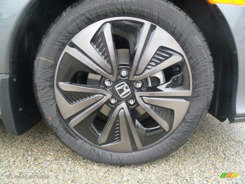 2017 Civic EX Hatchback - Polished Metal Metallic / Black photo #3