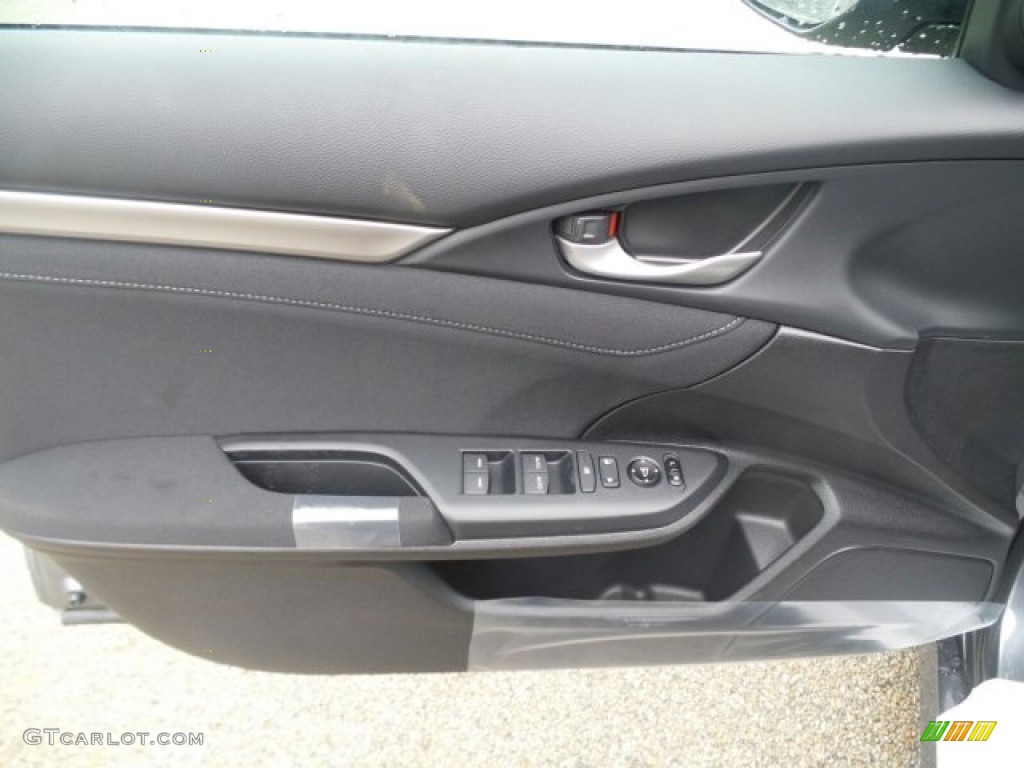 2017 Civic EX Hatchback - Polished Metal Metallic / Black photo #9