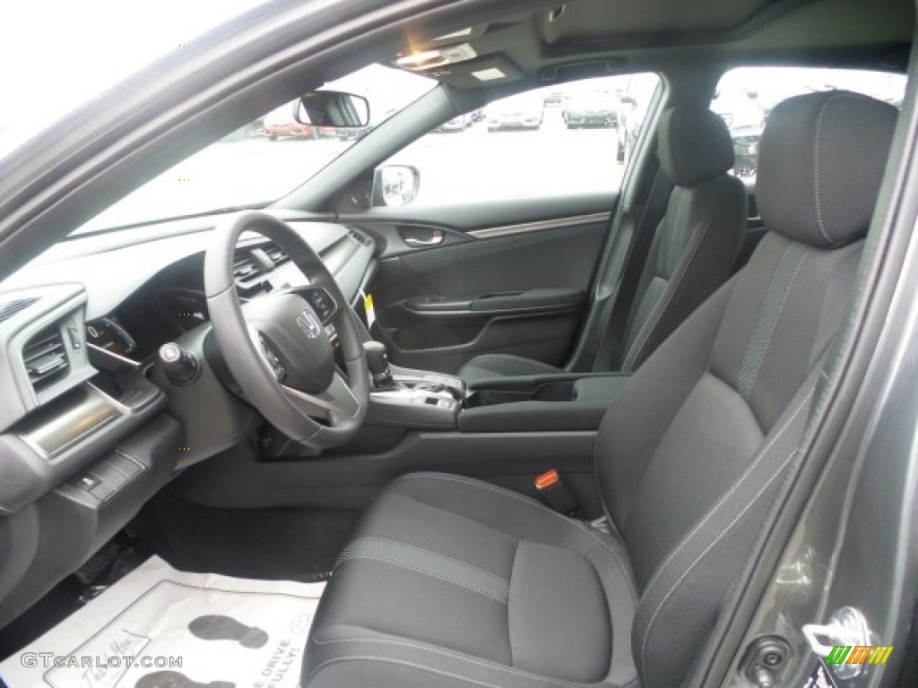 2017 Civic EX Hatchback - Polished Metal Metallic / Black photo #10