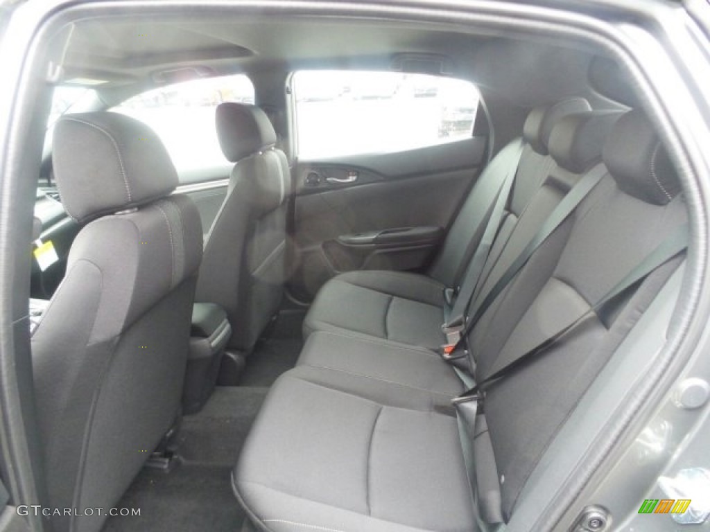 2017 Civic EX Hatchback - Polished Metal Metallic / Black photo #11