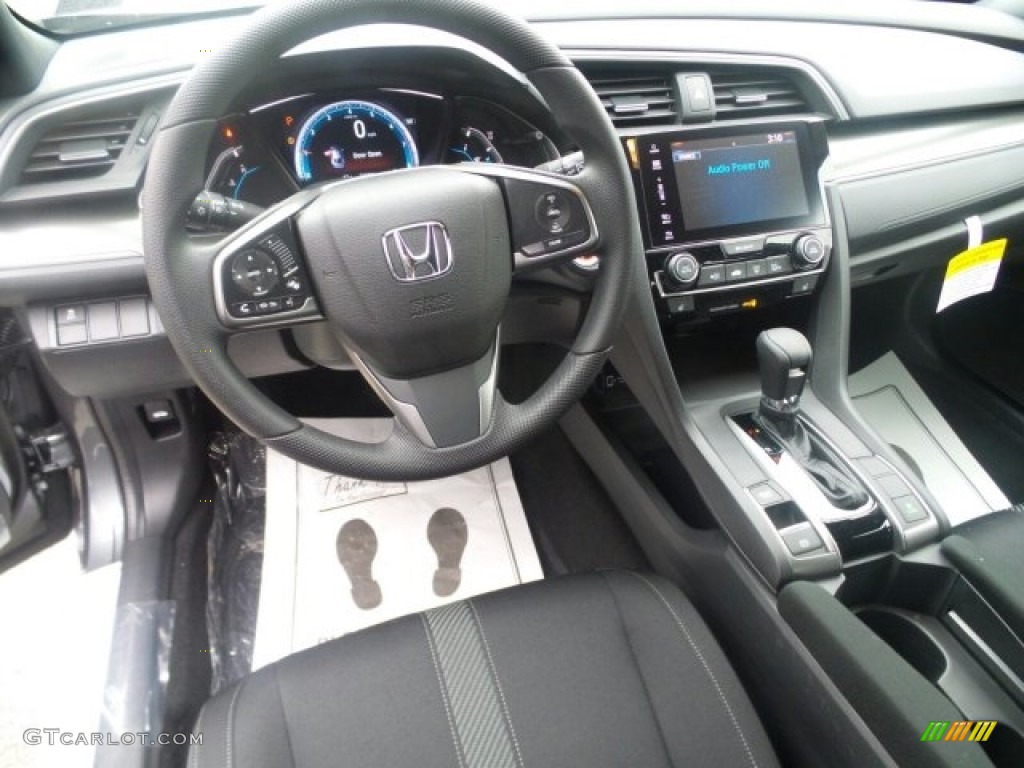 2017 Civic EX Hatchback - Polished Metal Metallic / Black photo #14